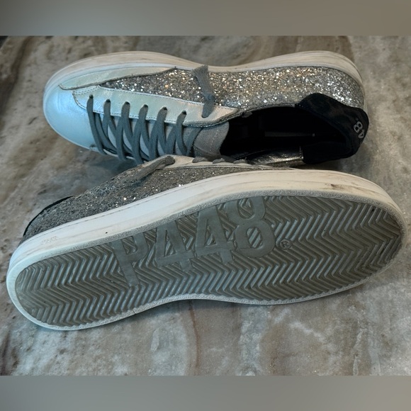Women’s P448 Silver glitter sneakers- Size 38 - Picture 11 of 12